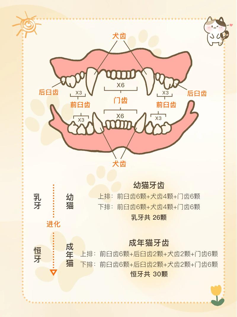 探索猫咪牙齿的秘密，从命名到功能