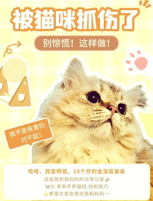 猫咪的温柔与爪痕，如何处理被猫咪抓伤