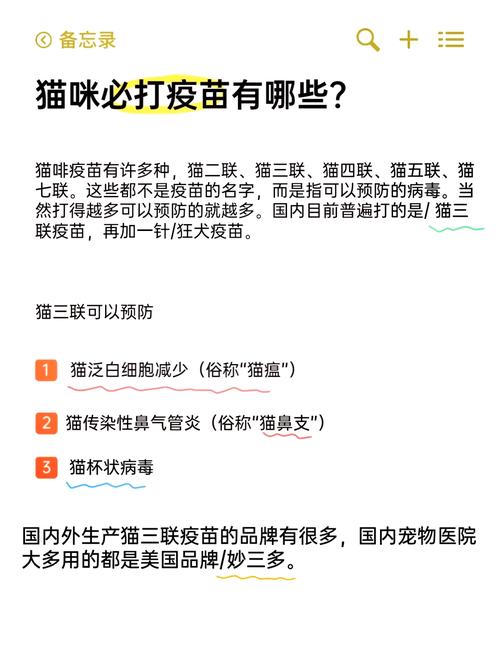 猫咪疫苗接种指南，确保你的毛孩子健康成长